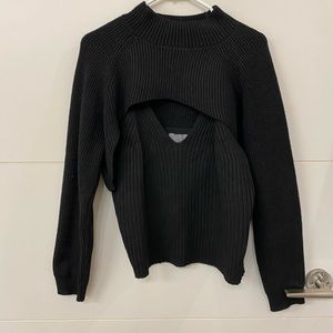 2 piece peek-a-boo Anthropologie top